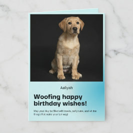 Woofy Birthday Labrador Card Karte