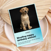 Woofy Birthday Labrador Card Karte