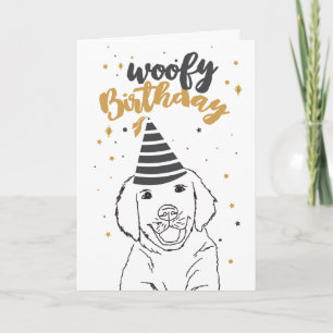 Woofy Birthday Labrador Retriever Niedlich Puppy S Karte