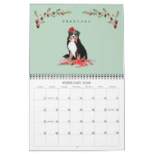 Woofy Christmas Niedlich Watercolor Schöne Hunde Kalender (Feb 2026)