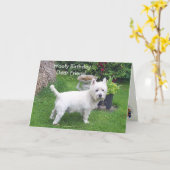 Woofy Geburtstag zum lieben Freund Karte (Gelbe Blume)