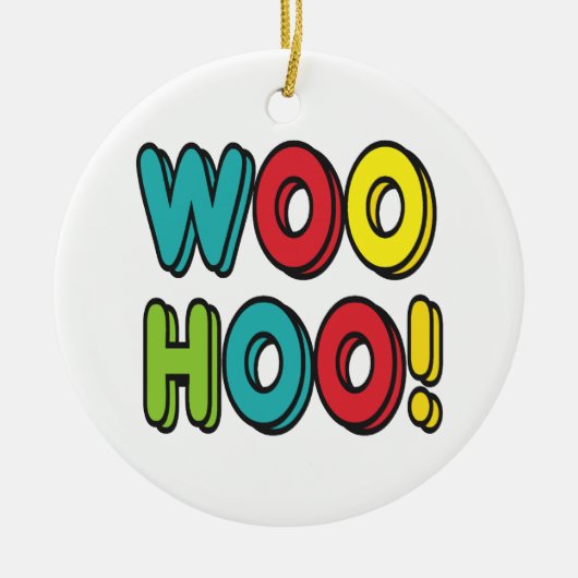 Woohoo Keramik Ornament (Vorne)