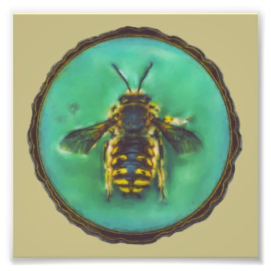 Wool Carder Bee Fotodruck (Vorne)