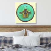 Wool Carder Bee Leinwanddruck (Insitu (Schlafzimmer))