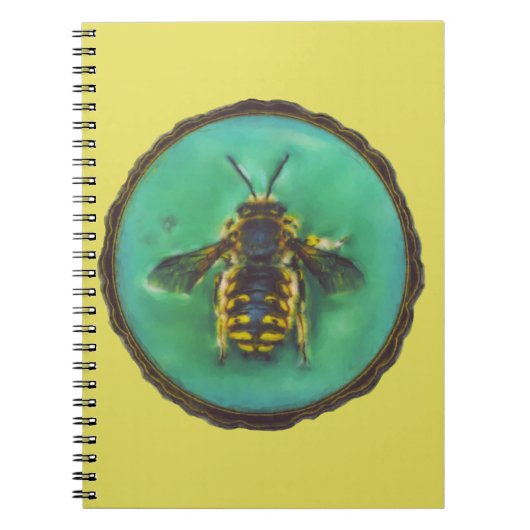 Wool Carder Bee Notizblock (Vorderseite)