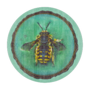 Wool Carder Bee Schneidebrett