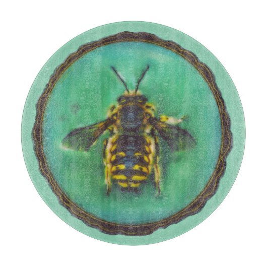 Wool Carder Bee Schneidebrett (Vorderseite)
