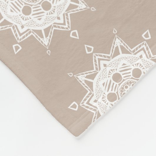 Wool Mandala Fleecedecke (Ecke)