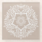 Wool Mandala Glasuntersetzer (Vorderseite)