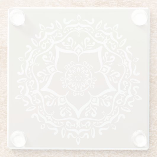 Wool Mandala Glasuntersetzer (Rückseite)