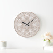 Wool Mandala Große Wanduhr (Zuhause)