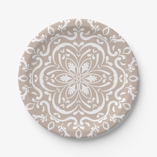 Wool Mandala Pappteller (Vorderseite)