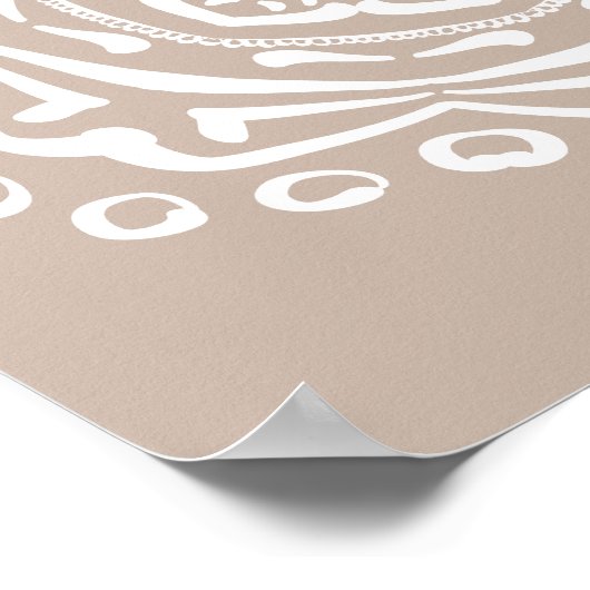 Wool Mandala Poster (Ecke)