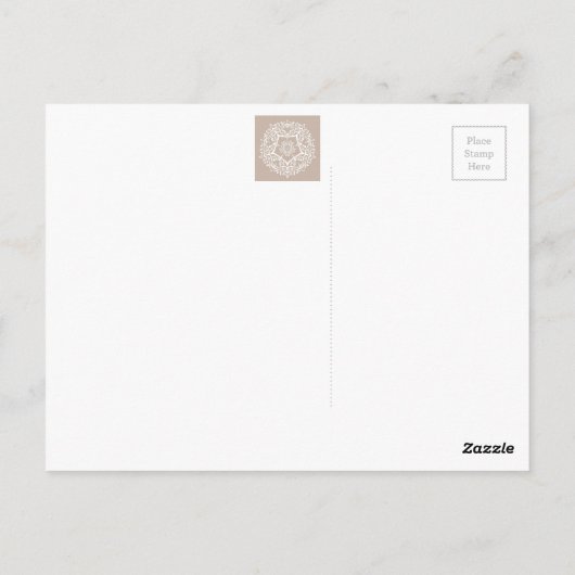 Wool Mandala Postkarte (Rückseite)