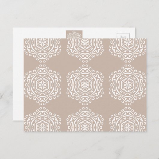 Wool Mandala Postkarte (Vorne/Hinten)