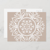 Wool Mandala Postkarte (Vorne/Hinten)