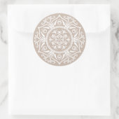 Wool Mandala Runder Aufkleber (Tasche)