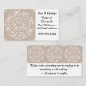 Wool Mandala Visitenkarte (Vorne/Hinten)