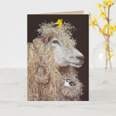 Wool Nesters Card Karte (Gelbe Blume)