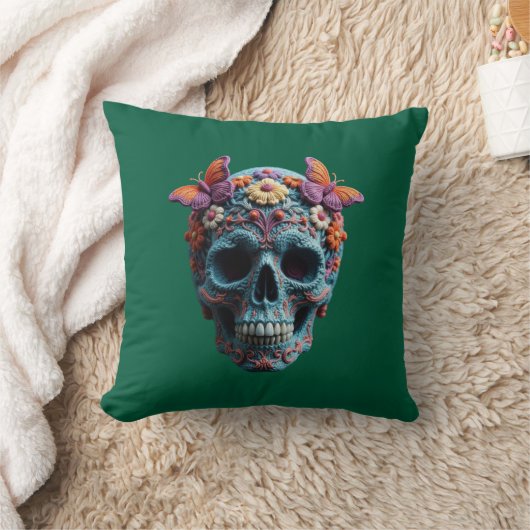 Wool Skull Kissen (Decke)