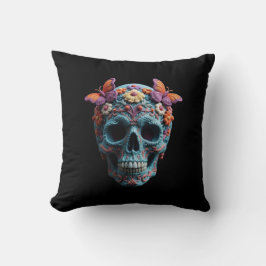Wool Skull Kissen