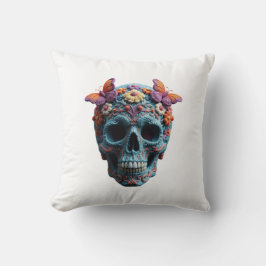 Wool Skull Kissen