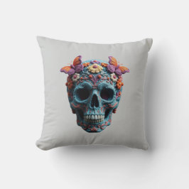 Wool Skull Kissen