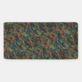 Wool Topped paisley Banner (Horizontal)