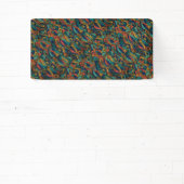 Wool Topped paisley Banner (InSitu)