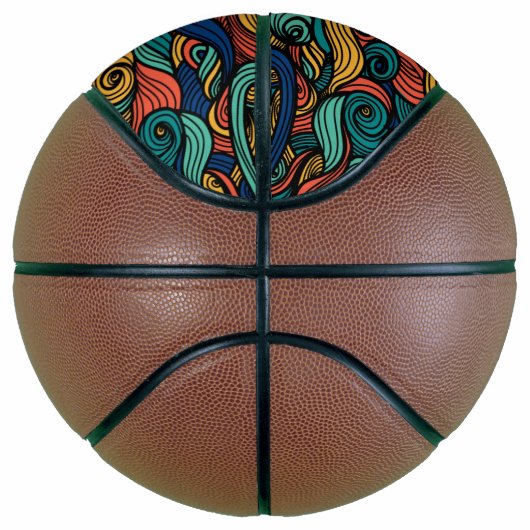 Wool Topped paisley Basketball (Rechts)