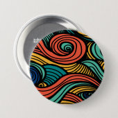 Wool Topped paisley Button (Vorne & Hinten)