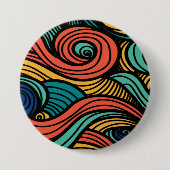 Wool Topped paisley Button (Vorderseite)