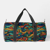Wool Topped paisley Duffle Bag (Rückseite)