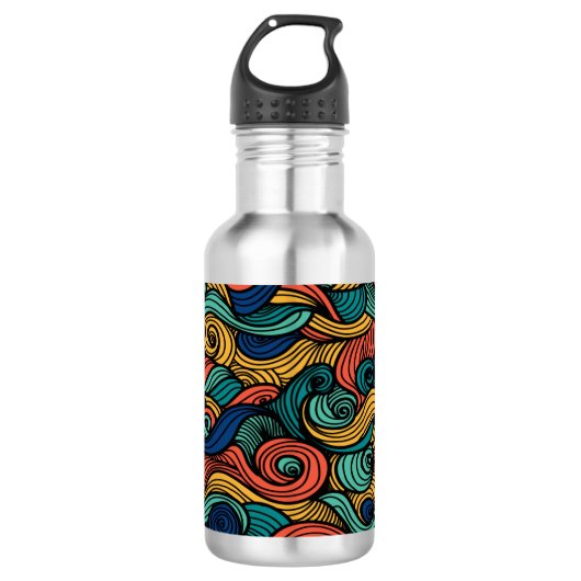 Wool Topped paisley Edelstahlflasche (Vorderseite)