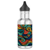 Wool Topped paisley Edelstahlflasche (Links)