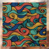 Wool Topped paisley Fensteraufkleber (Blatt 2)