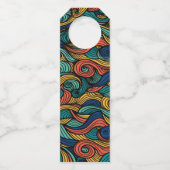 Wool Topped paisley Flaschenanhänger (Vorderseite)