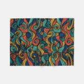 Wool Topped paisley Fleecedecke (Vorderseite (Horizontal))