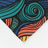 Wool Topped paisley Fleecedecke (Ecke)