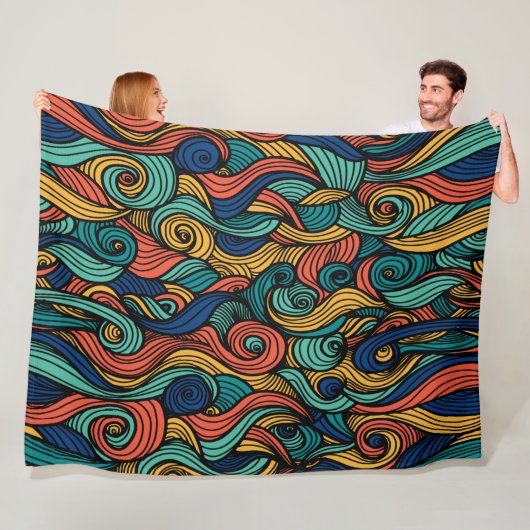 Wool Topped paisley Fleecedecke (Beispiel)