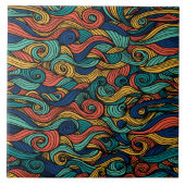 Wool Topped paisley Fliese (Vorderseite)