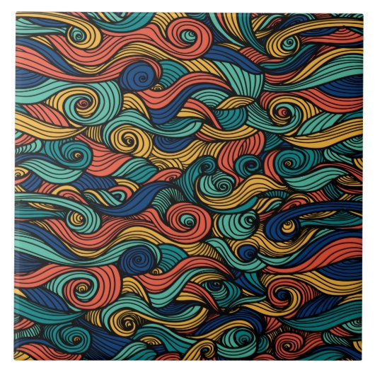 Wool Topped paisley Fliese (Vorderseite)