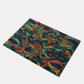 Wool Topped paisley Fußmatte (Schrägansicht)