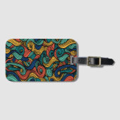 Wool Topped paisley Gepäckanhänger (Vorderseite (Horizontal))