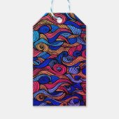 Wool Topped paisley Geschenkanhänger (Vorderseite)