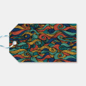 Wool Topped paisley Geschenkanhänger (Rückseite Horizontal)