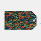 Wool Topped paisley Geschenkanhänger (Vorderseite (Horizontal))