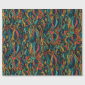Wool Topped paisley Geschenkpapier (Flach)