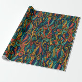 Wool Topped paisley Geschenkpapier (Ungerollt)