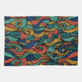 Wool Topped paisley Geschirrtuch (Horizontal)